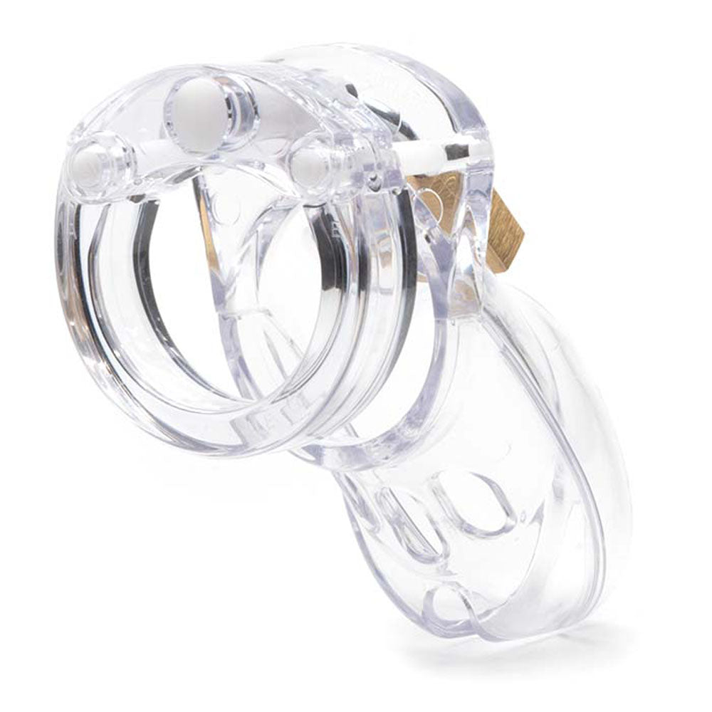 CB-3000 Chastity Cock Cage Kit - Clear - Clear 3 Inch Cock Cage Kit