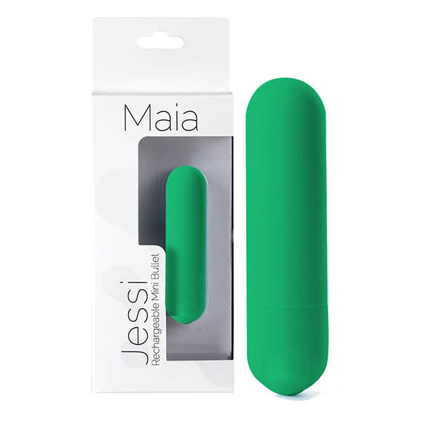 Maia Jessi - Emerald Green 7.6 cm USB Rechargeable Bullet