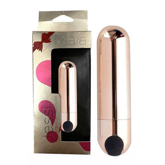 Maia Jessi - Rose Gold 7.6 cm USB Rechargeable Bullet