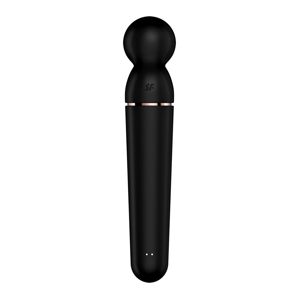 Satisfyer Planet Wand-er - Black - Black/Rose Gold USB Rechargeable Massager Wand