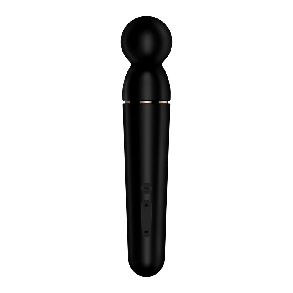 Satisfyer Planet Wand-er - Black - Black/Rose Gold USB Rechargeable Massager Wand