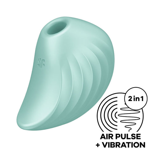 Satisfyer Pearl Diver - Mint - Mint USB Rechargeable Air Pulsation Stimulator