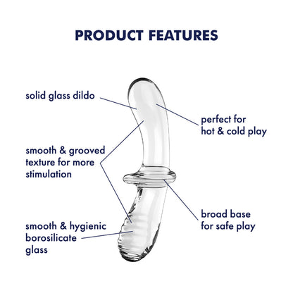 Satisfyer Double Crystal - Clear Glass Double Ended Dildo