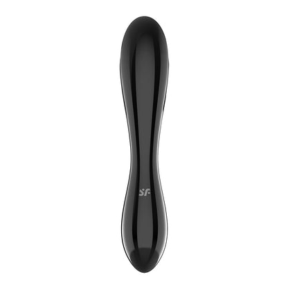 Satisfyer Dazzling Crystal 1 - Black - Black Glass Double Ended Dildo