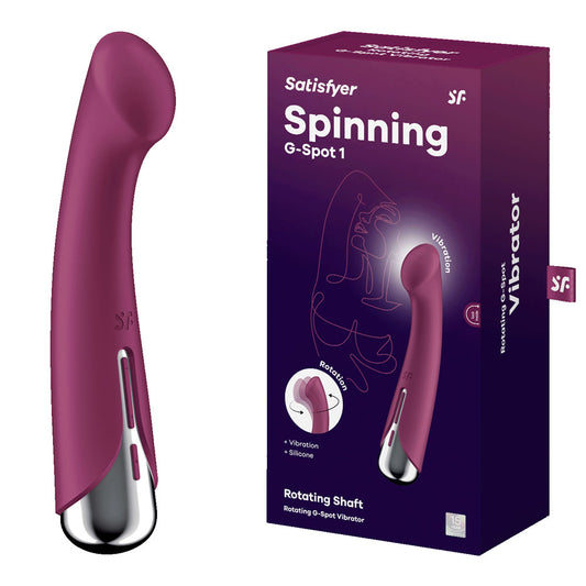 Satisfyer Spinning G-Spot 1 - Red - Red 16.5 cm USB Rechargeable Rotating Vibrator