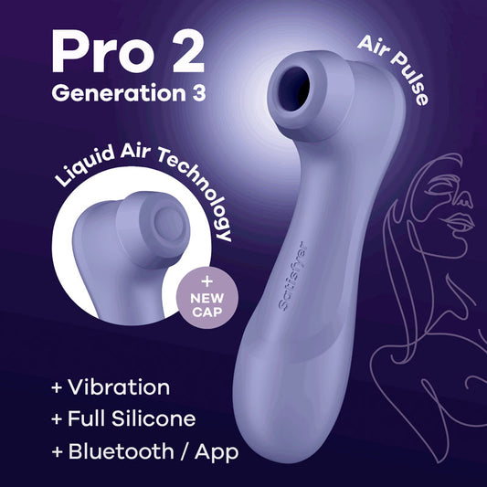 Satisfyer Pro 2 Generation 3 with App Control - Lilac Touch-Free USB-Rechargeable Clitoral Stim