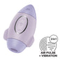 Satisfyer Mission Control - Violet - Violet USB Rechargeable Vibrating Air Pulse Stimulator