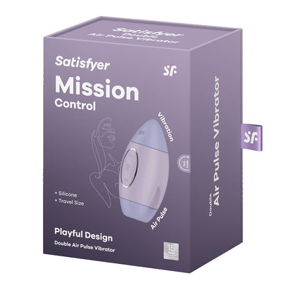 Satisfyer Mission Control - Violet - Violet USB Rechargeable Vibrating Air Pulse Stimulator