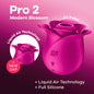 Satisfyer Pro 2 Modern Blossom - Modern Pink USB Rechargeable Air Pulse Rose Stimulator