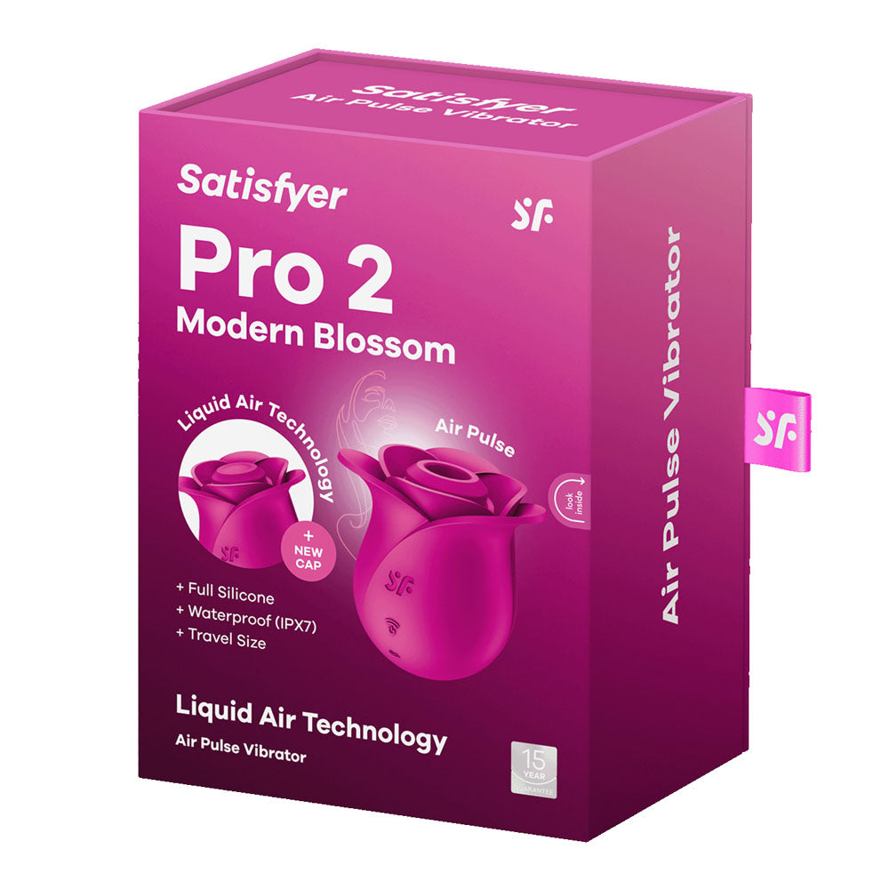 Satisfyer Pro 2 Modern Blossom - Modern Pink USB Rechargeable Air Pulse Rose Stimulator