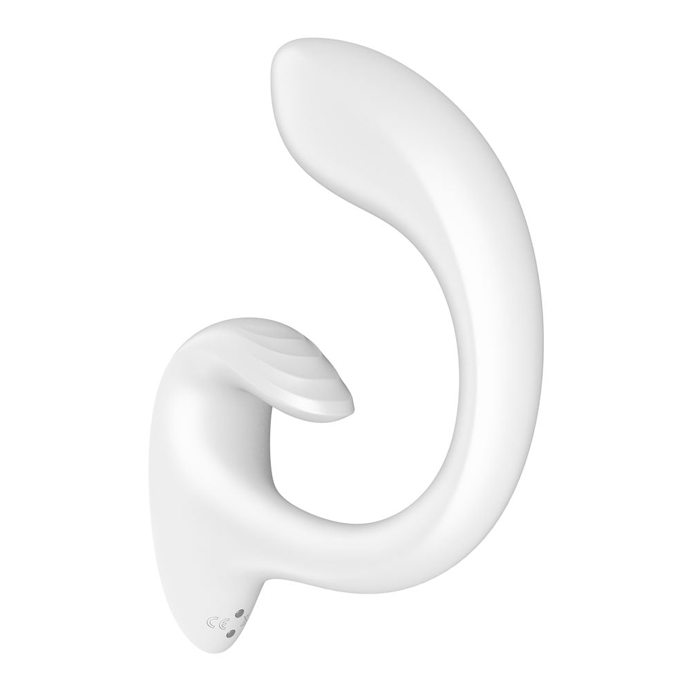 Satisfyer G For Goddess 1 - White - White USB Rechargeable Vibrator with Clit Stim