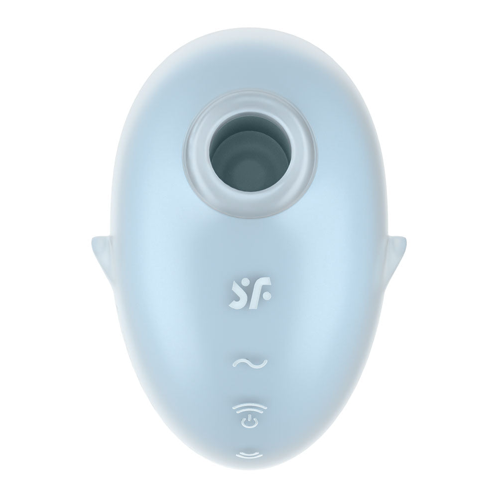 Satisfyer Cutie Ghost - Blue - Blue USB Rechargeable Air Pulse Stimulator