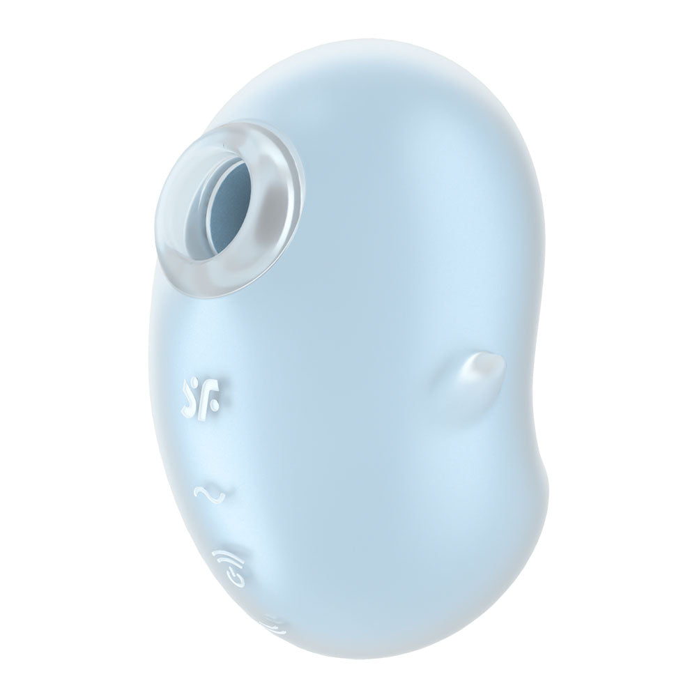 Satisfyer Cutie Ghost - Blue - Blue USB Rechargeable Air Pulse Stimulator