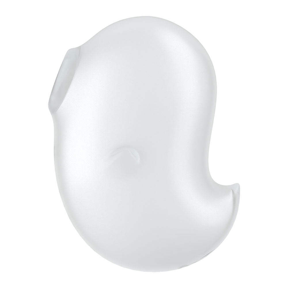 Satisfyer Cutie Ghost - White - White USB Rechargeable Air Pulse Stimulator