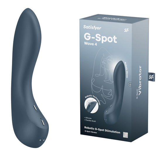 Satisfyer G-Spot Wave 4 - Dark Blue 21 cm USB Rechargeable Vibrator with Robotic G-Spot Stimula