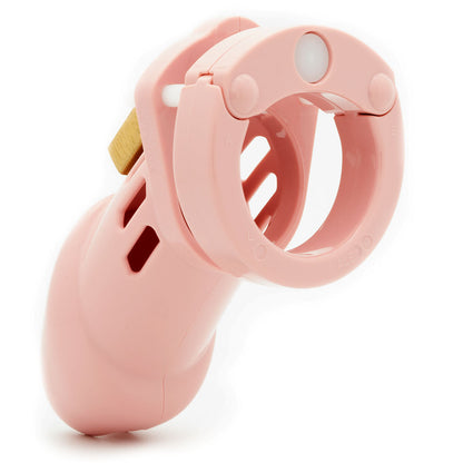 CB-6000 Chastity Cock Cage Kit - Pink - Pink 3.25 Inch Cock Cage Kit