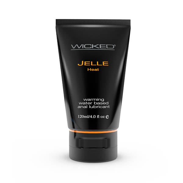 Wicked Jelle Heat - Warming Water Based Anal Lubricant - 120 ml (4 oz) Bottle