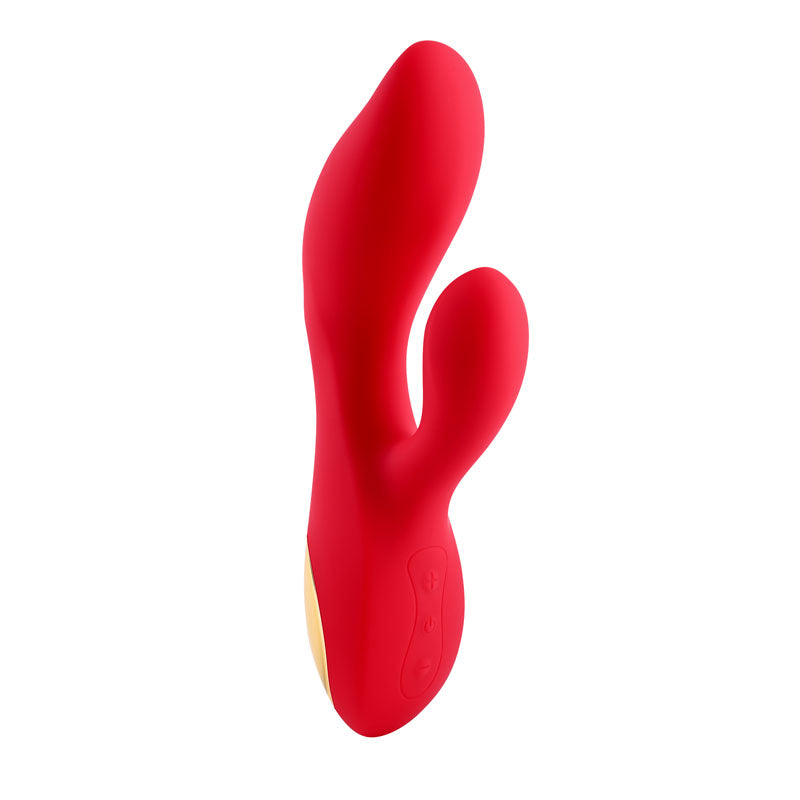 Adam & Eve EVES BIG AND CURVY G - Red 19.8 cm USB Rechargeable Rabbit Vibrator