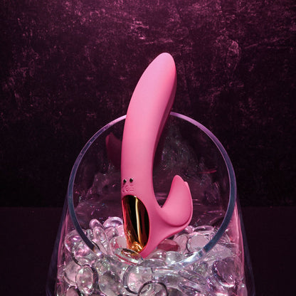 Adam & Eve EVES BLISS VIBRATOR - Pink 17.8 cm USB Rechargeable Rabbit Vibrator