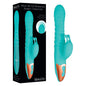 Adam & Eve HEAT ME UP Warming Rabbit Thruster - Teal 23.6 cm USB Rechargeable Warming Rabbit Vi