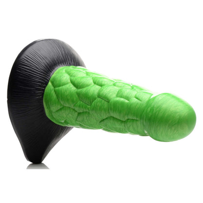 Creature Cocks Radioactive Reptile Thick Scaly Silicone Dildo - Green 19 cm Dildo