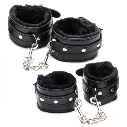 Master Series Hook Up 10 Piece Plush Bondage Set - 10 Piece Set