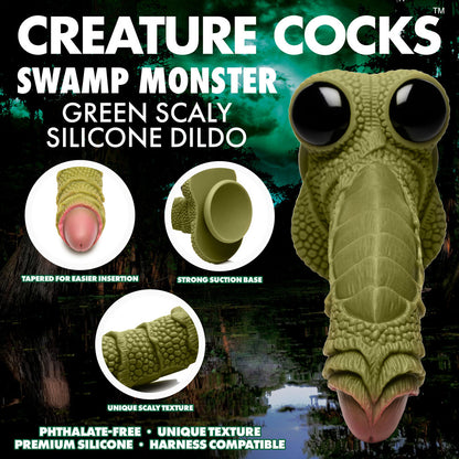 Creature Cocks Swamp Monster - Green 23.9 cm Fantasy Dildo