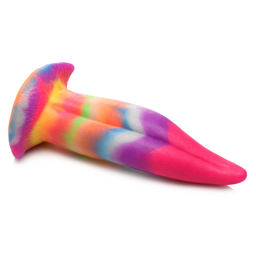 Creature Cocks Unicorn Kiss Silicone Dildo - Coloured 21.4 cm Fantasy Unicorn Tongue Dildo