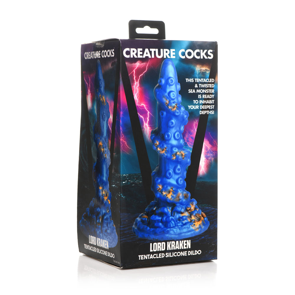 Creature Cocks Lord Kraken Dildo - Blue 21 cm Fantasy Tentacle Dildo