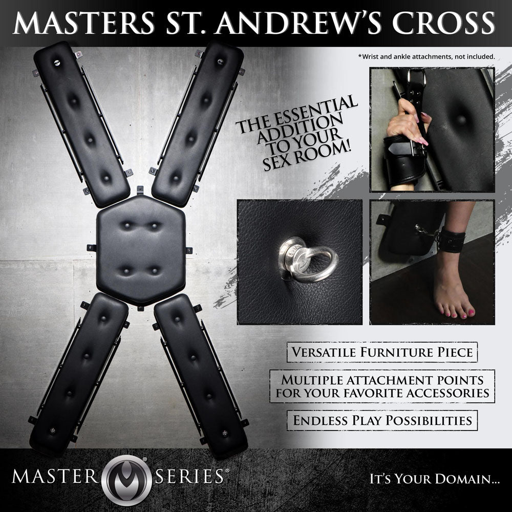 Master Series Master St Andrews Cross - Bondage Furniture