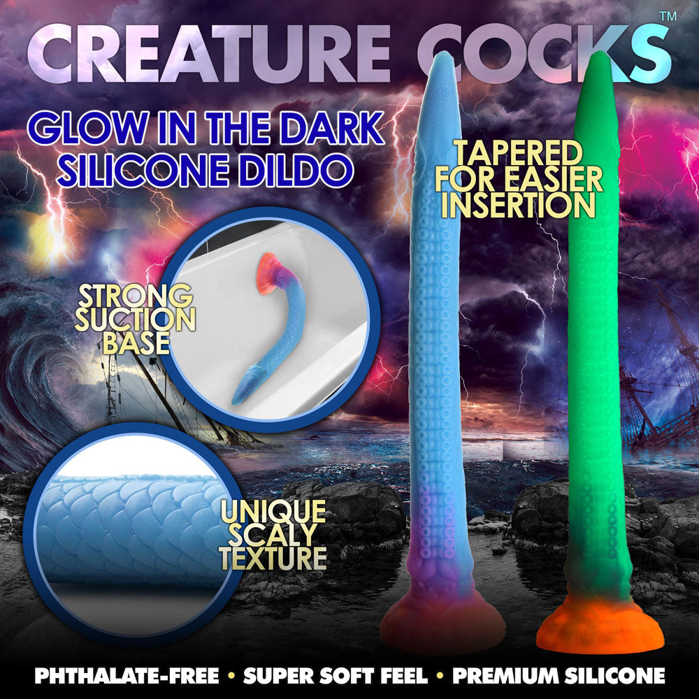 Creature Cocks Larva Silicone Dildo - Coloured 46 cm Fantasy Tentacle Dildo