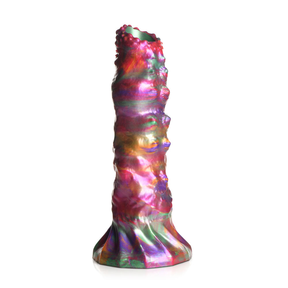 Creature Cocks Larva Silicone Dildo - Coloured 22.9 cm Fantasy Dildo with Eggs