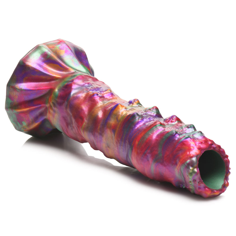 Creature Cocks Larva Silicone Dildo - Coloured 22.9 cm Fantasy Dildo with Eggs