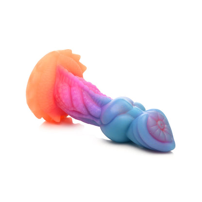 Creature Cocks Aqua-Cock - Glow in Dark Multi-Coloured 19.3 cm Fantasy Dildo