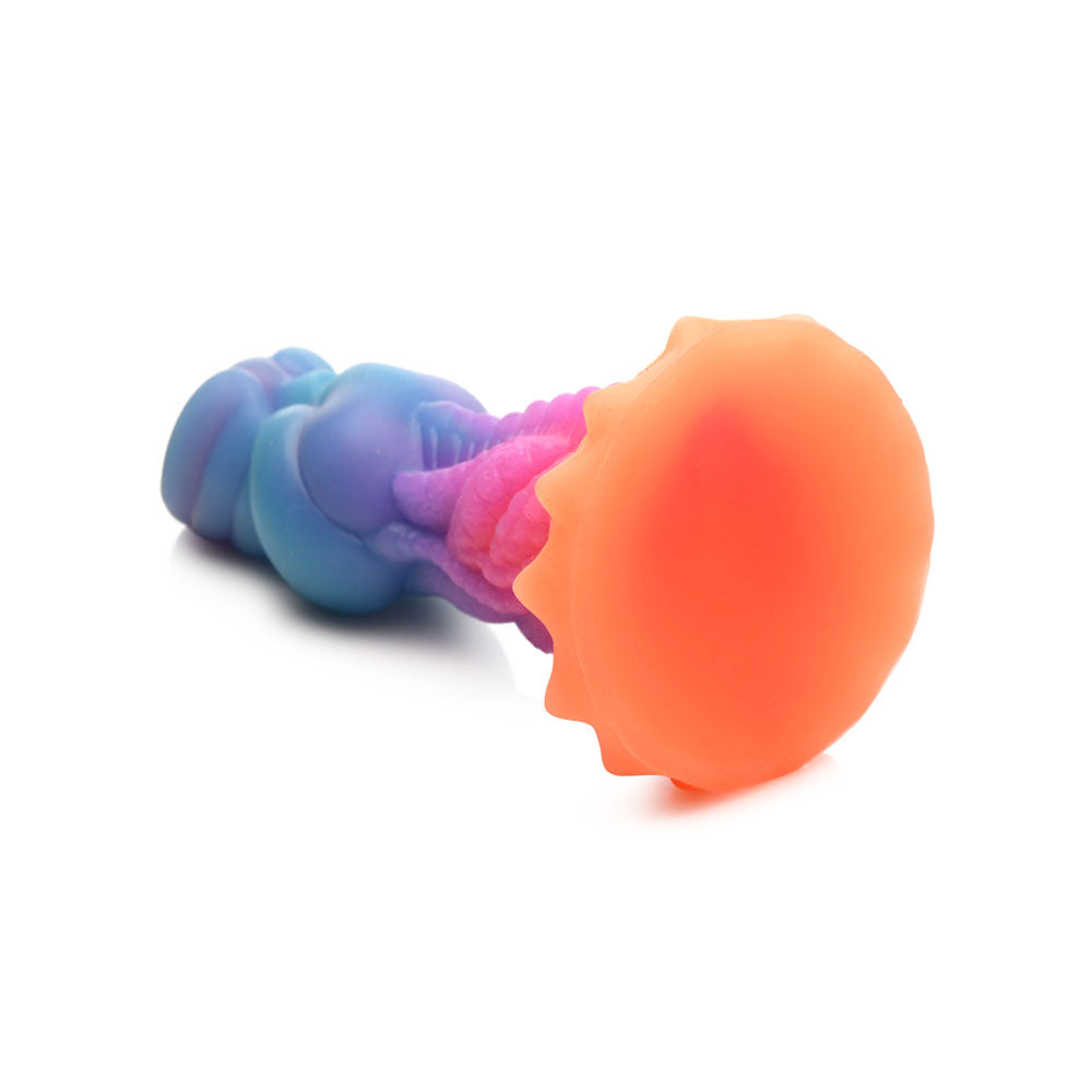 Creature Cocks Aqua-Cock - Glow in Dark Multi-Coloured 19.3 cm Fantasy Dildo