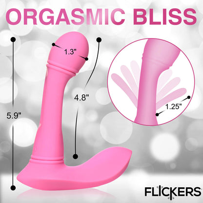 Inmi Flickers G-Flick Flicking G-Spot Vibrator - Pink 15 cm USB Rechargeable Flicking Vibrator