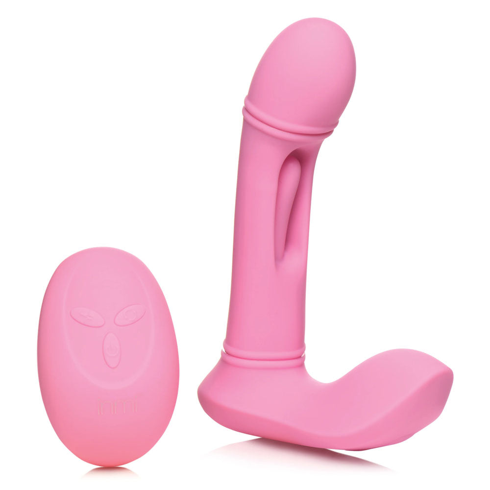 Inmi Flickers G-Flick Flicking G-Spot Vibrator - Pink 15 cm USB Rechargeable Flicking Vibrator