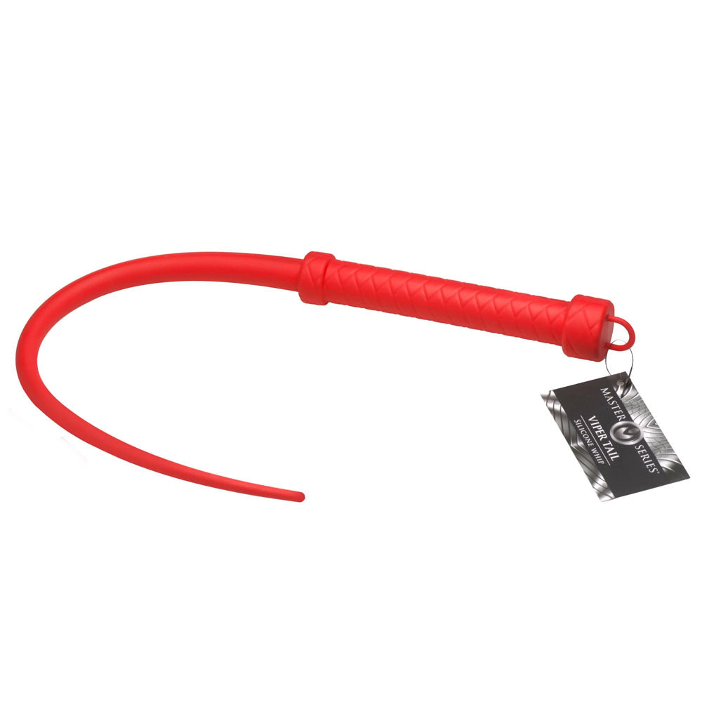 Master Series Viper Tail - Red - Red Silicone Whip