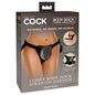 King Cock Elite Comfy Body Dock Strap-On Harness - Black Adjustable Strap-On Harness (No Probe