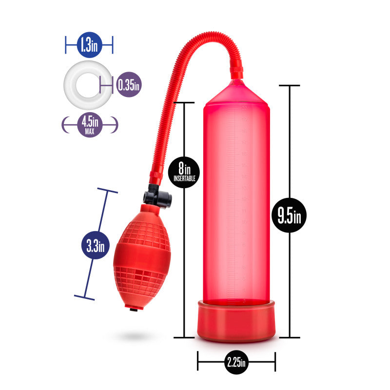 Performance VX101 Male Enhancement Pump - Red Penis Pump