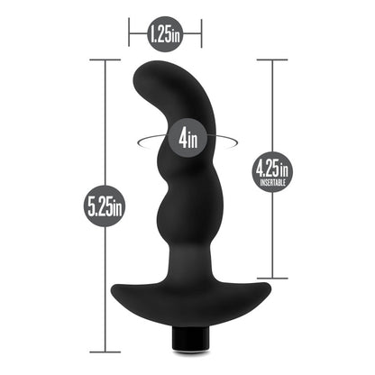 Anal Adventures Platinum Vibrating Prostate Massager 03 - Black USB Rechargeable 15.2 cm Prosta