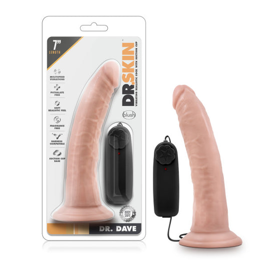 Dr. Skin Dr. Dave - Flesh 17.8 cm (7) Vibrating Dong