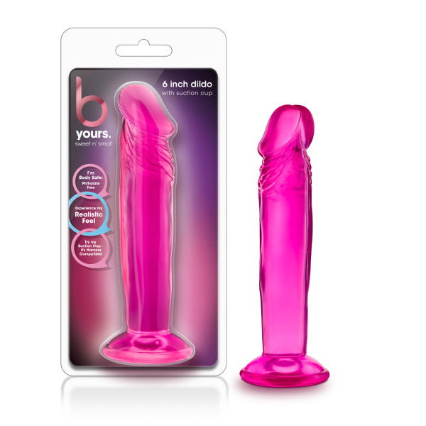 B Yours Sweet n Small 6 Dildo - Pink 15.2 cm Dong