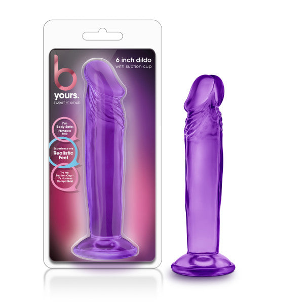 B Yours Sweet n Small 6 Dildo - Purple 15.2 cm Dong