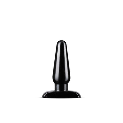 Anal Adventures Basic Anal Plug - Medium - Black 12 cm Butt Plug