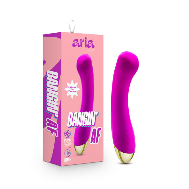 Aria Bangin AF - Purple 18.4 cm USB Rechargeable Vibrator