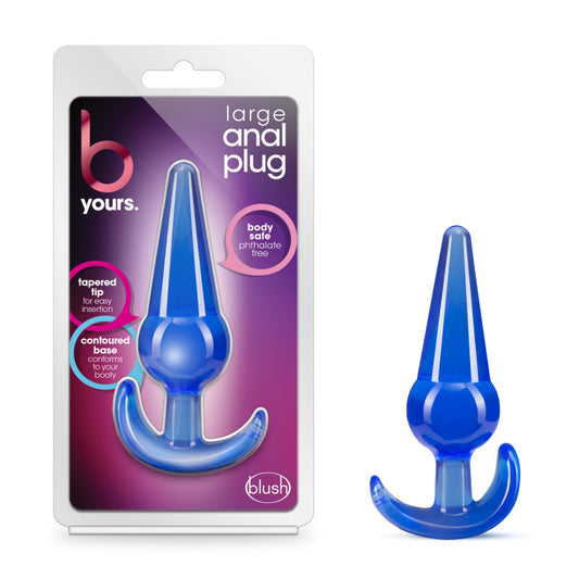 B Yours Large Anal Plug - Blue 12.2 cm Butt Plug