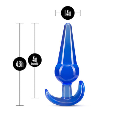 B Yours Large Anal Plug - Blue 12.2 cm Butt Plug