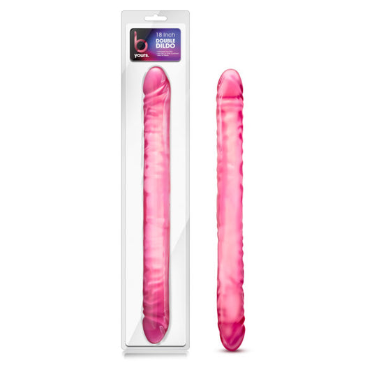 B Yours - 18 Double Dildo - Pink 45.7 cm (18) Double Dong