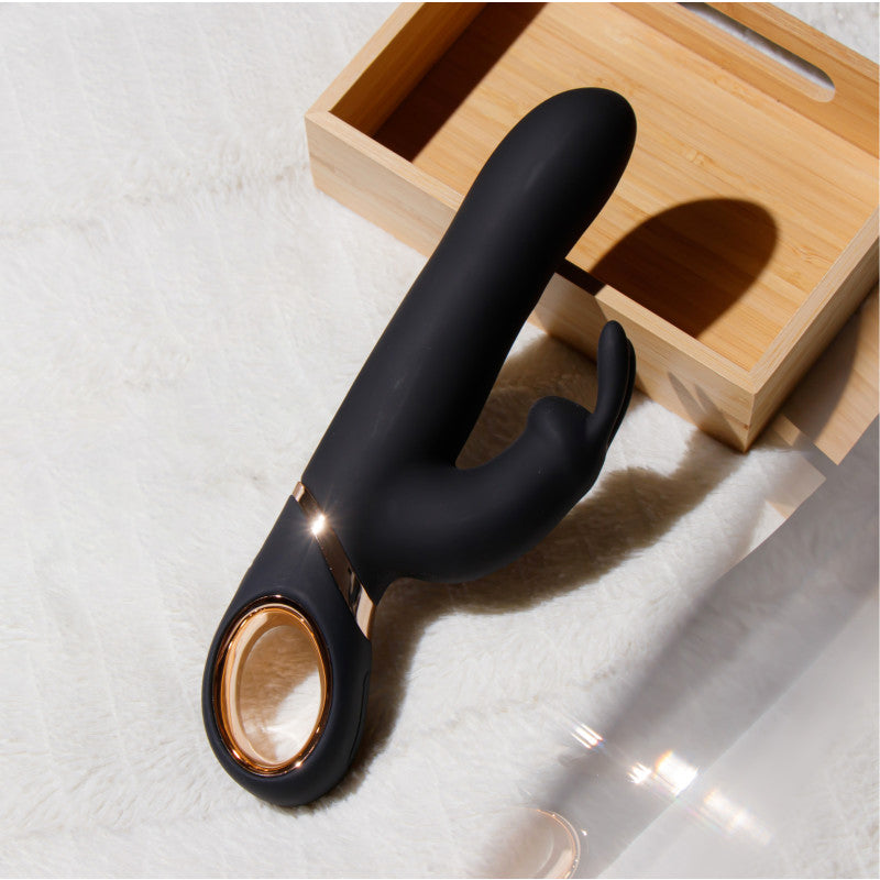 Lush Victoria - Black 22.9 cm (9) USB Rechargeable Rabbit Vibrator